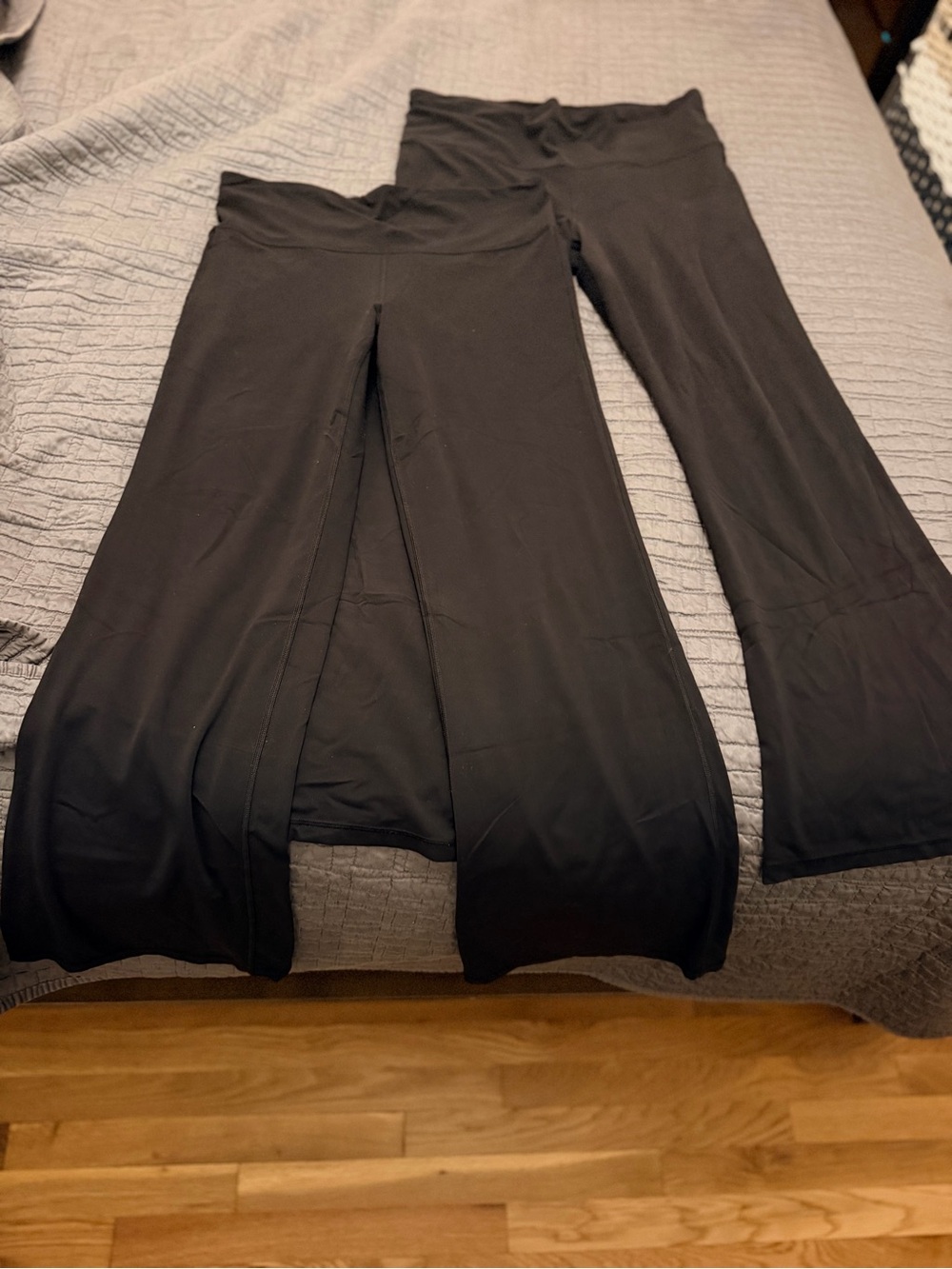 Athleta Black Elation Flare High-Rise Pants (pair)